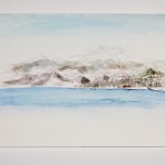 "Lake Tahoe," March 2011 (watercolor)